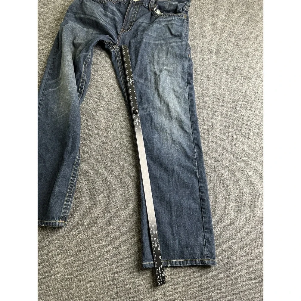 Mens True Religion World Tour Made in USA Blue Denim Jeans, Size 40